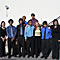 Lynn Vartan and Jim Foschia with Mentorship students from John Muir High School