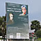 Banner at the Chen La Theater, Phnom Penh, Cambodia, 2006